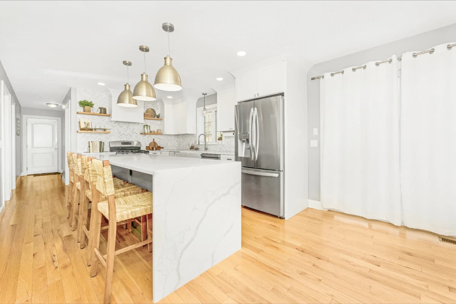 remodeled kitchen with modern design